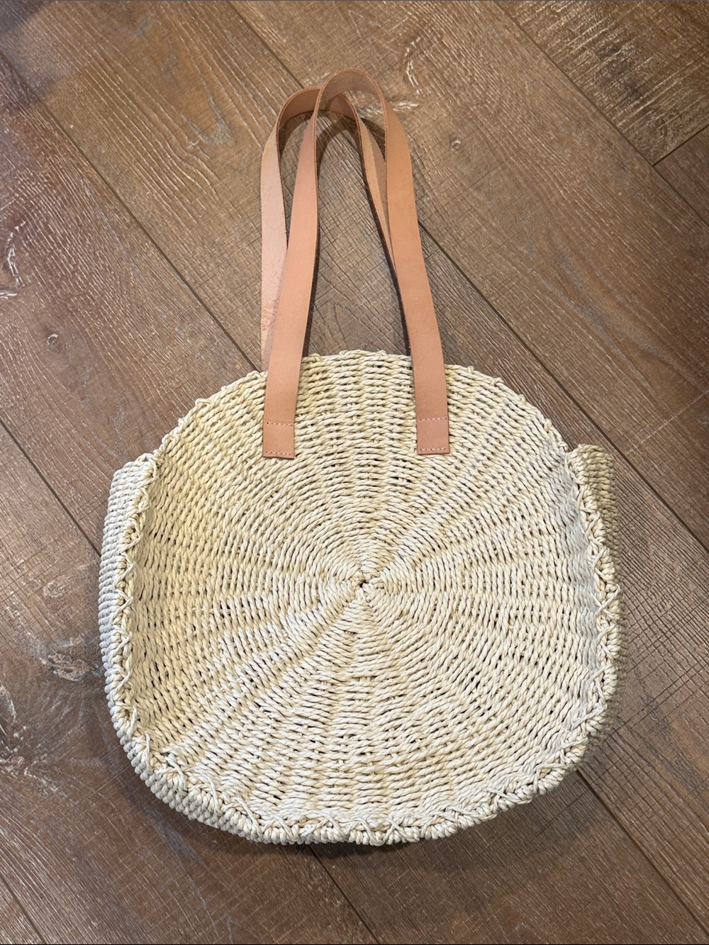 Jenni Kayne Circle Beach Basket Straw Bag